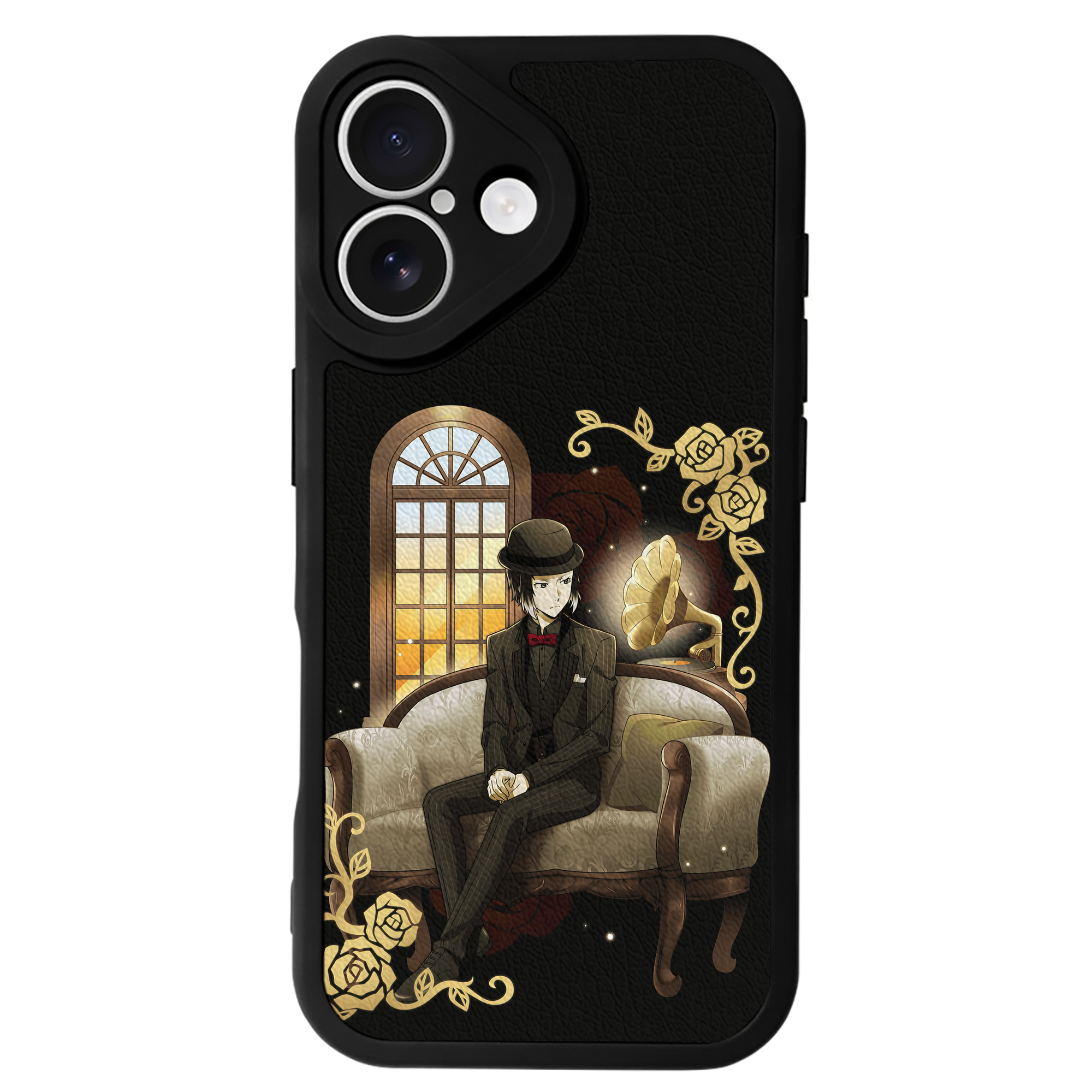 （画像用） 文豪ストレイドッグス Bungo Stray Dogs 【iPhone 16シリーズ対応】シリコンスマホケース（レザー調） 材質：シリコン